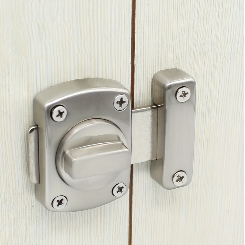 Zinc Alloy Sliding Door Locks Wooden Invisible Door Lock with 3 Keys  Furniture Hardware Latch Indoor for Bathroom Closet Kitchen Balcony(Gold) :  : Tools & Home Improvement