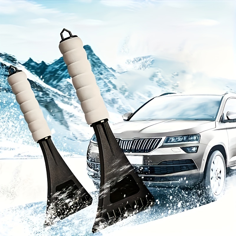 Car Window Windshield Ice Scraper Oil Funnel Snow Removal - Temu