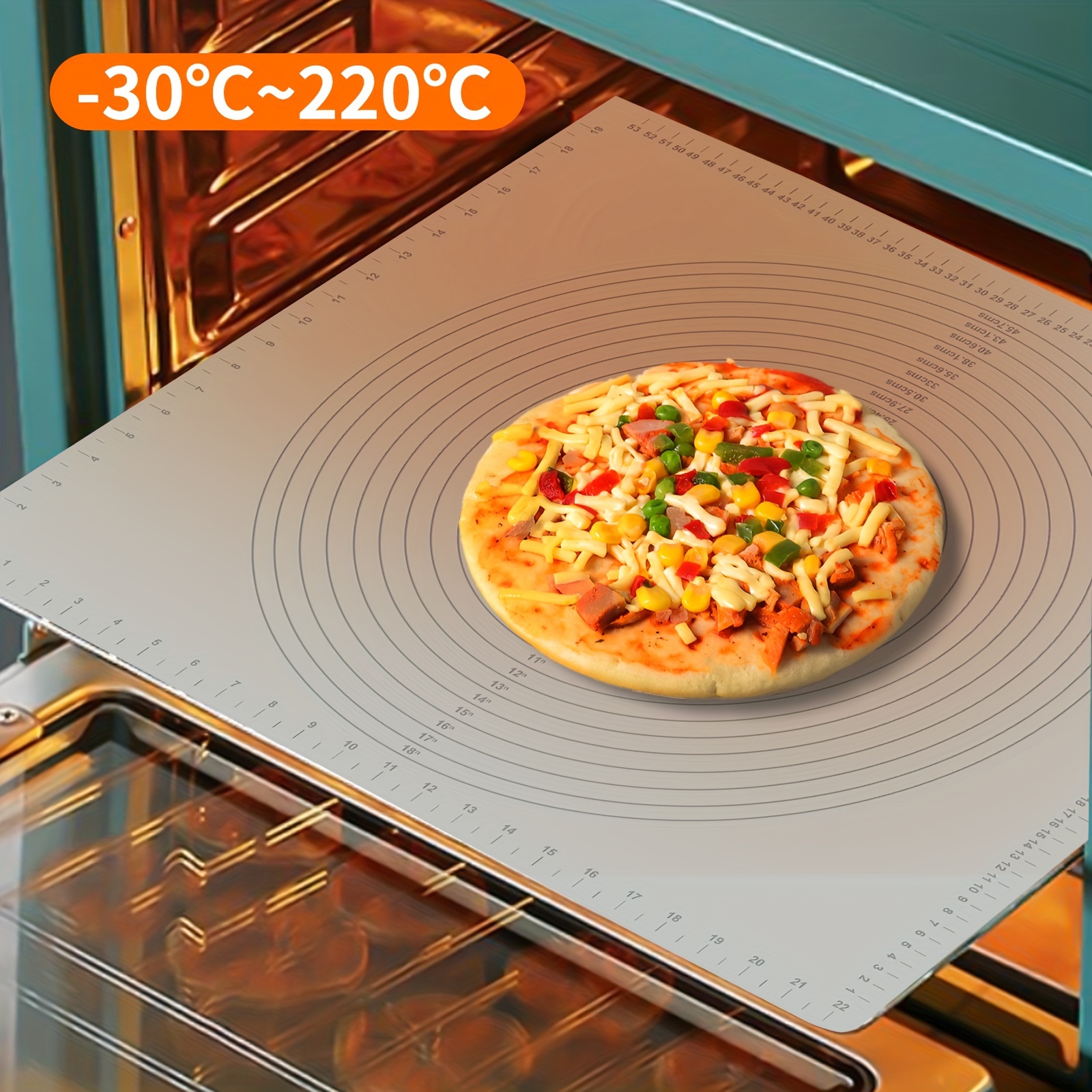 Extra Thick Silicone Baking Mat with Measurements, 24'' X 16 Dough Rolling  Mat