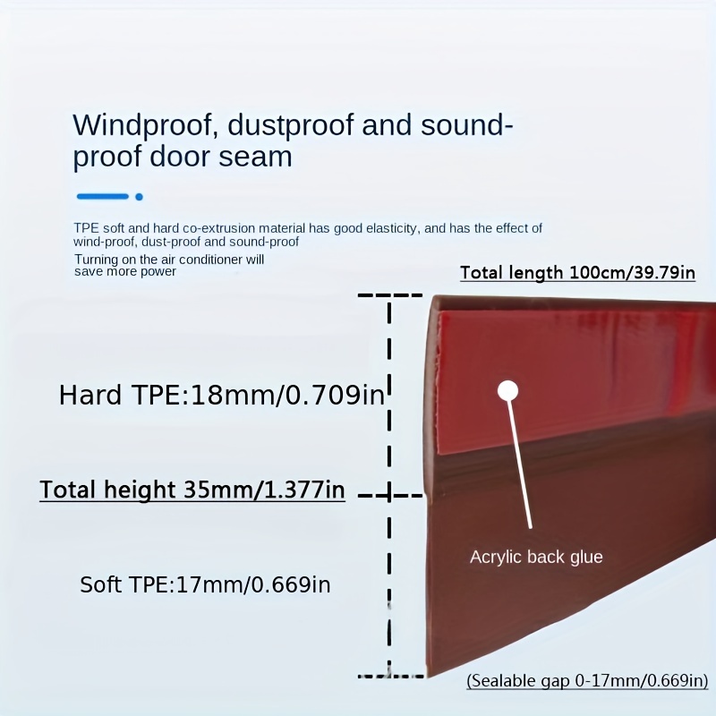 Door Bottom Sealing Strip Room Door Soundproof And Windproof - Temu