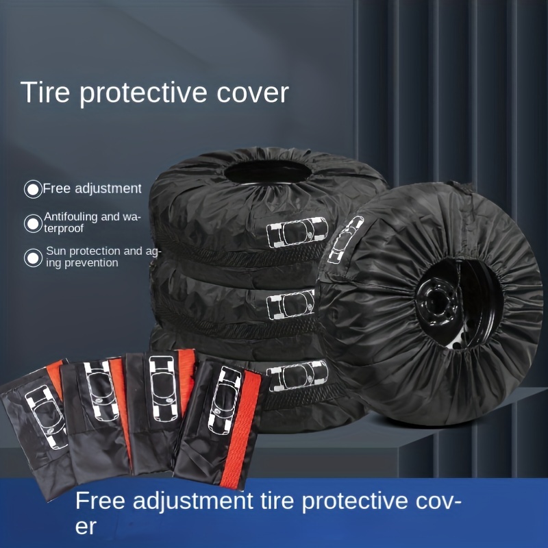 Housse de protection for pneu, sac de rangement for pneu de voiture, 77 cm,  tissu Oxford anti-poussière, housse de protection solaire anti-UV, sac de