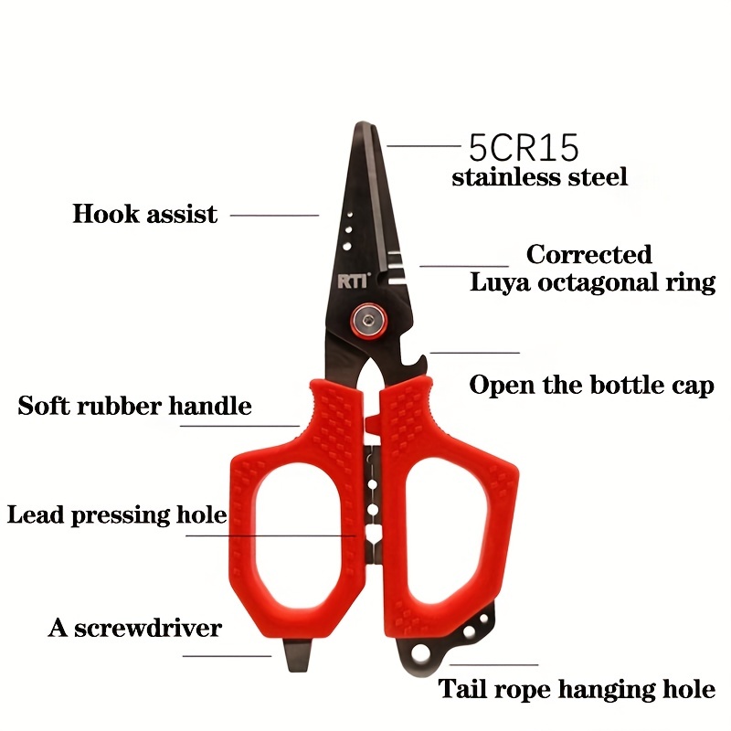 Fishing Multi-Functional Scissors, PE Fishing Line Scissors, Professional  Fishing Gear