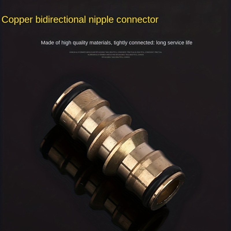 Brass Two way Nipple Joint Water Pipe Butt Joint - Temu