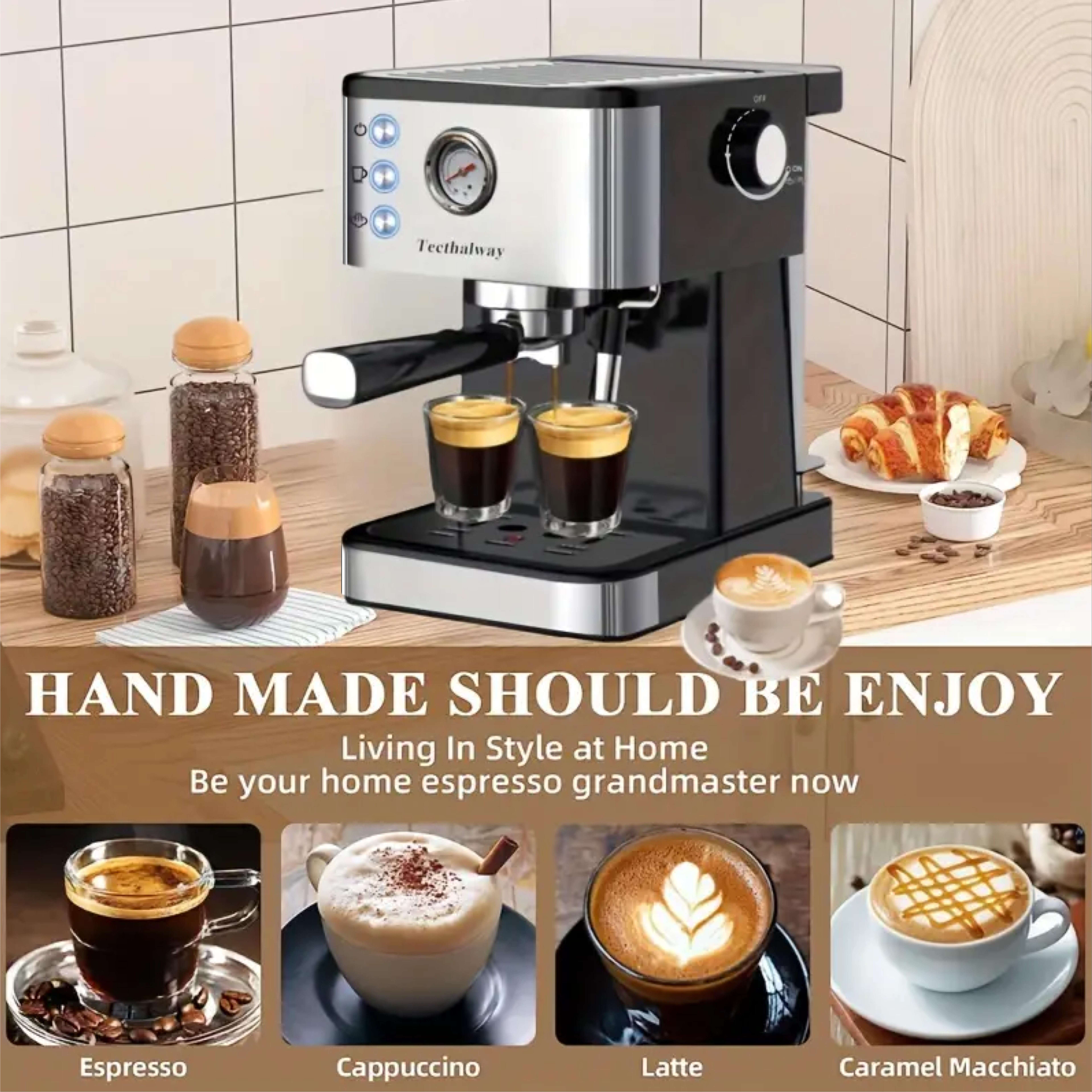Super-Automatic Espresso Maker Machine with Milk Frother 