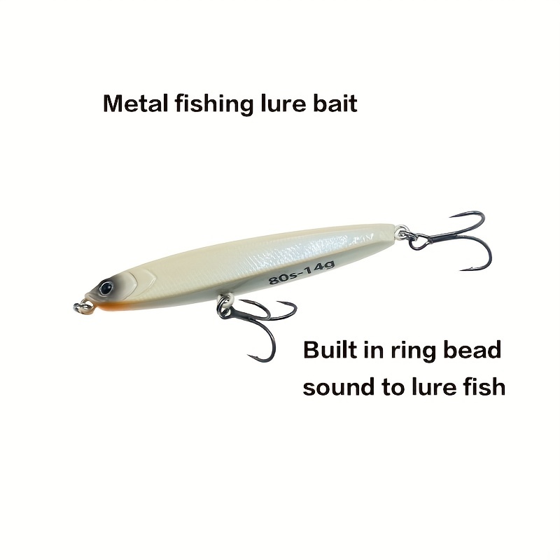 Metal Fishing Lure With Hook Aluminum Alloy Bionic Bait For - Temu