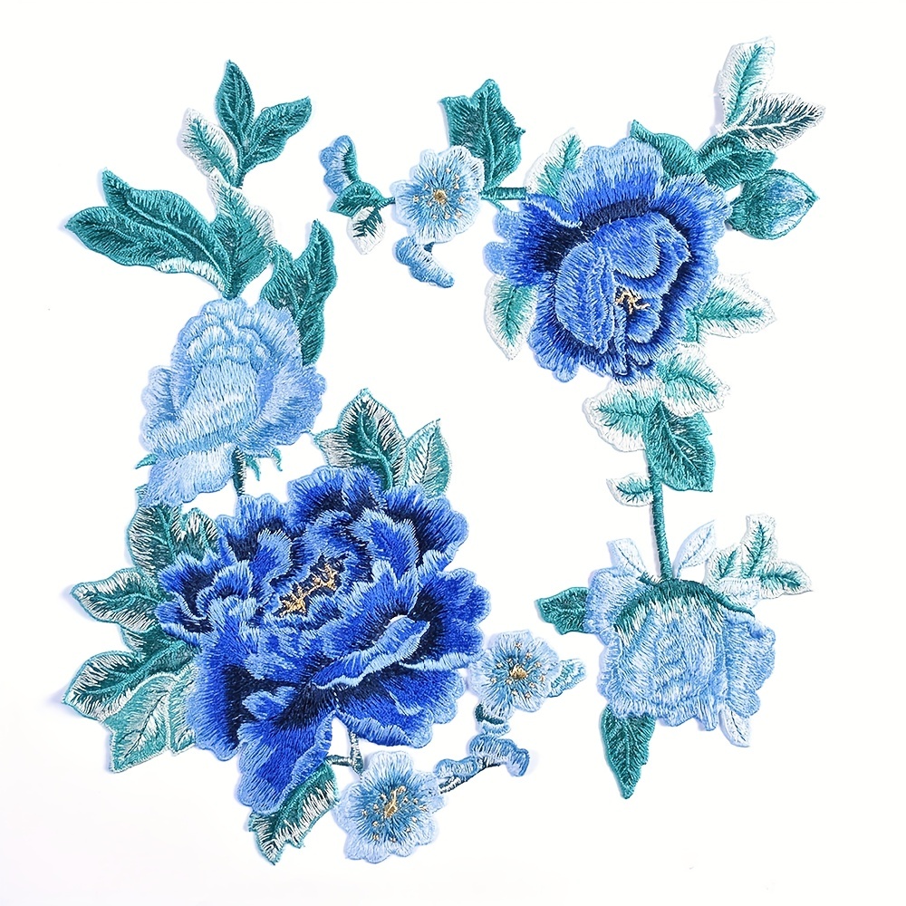 Flower Embroidery Applique, Three-dimensional Symmetrical Clothing  Accessories, Hand Sewing Water Soluble Patches For Jackets, Sew On Patches  For Clothing Backpacks Jeans T-shirt, No Back Glue - Temu Malaysia