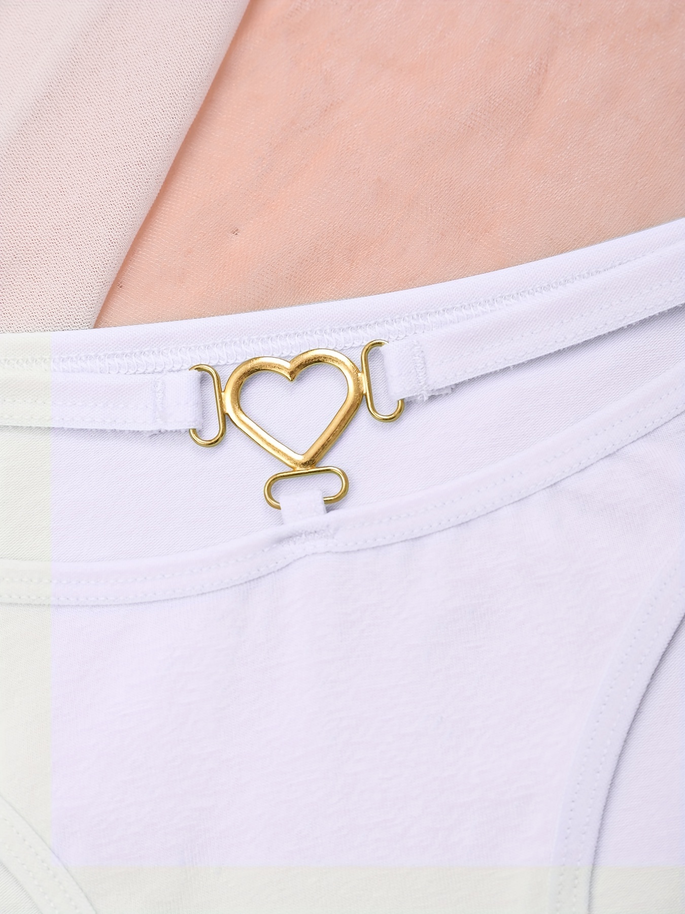 Heart Ring Solid Briefs Simple Comfortable Everyday Panties - Temu Canada