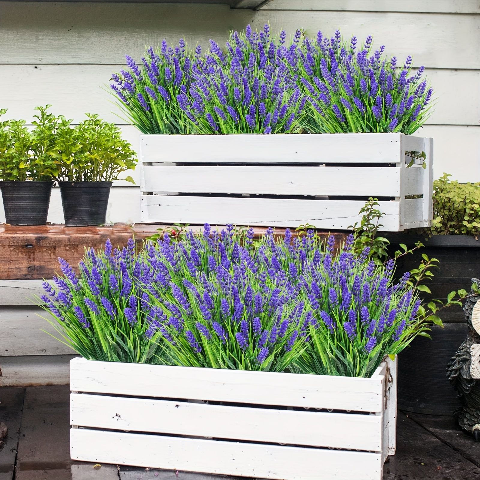 6 Pezzi Pianta Artificiale Verde Fiori Lavanda Finti Lavanda - Temu Italy