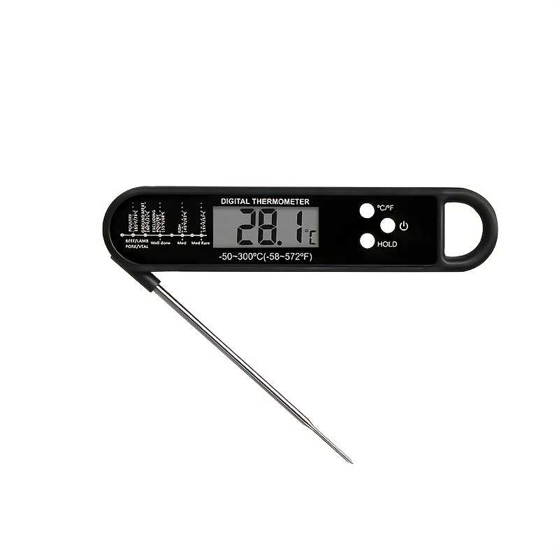 Digital Instant Read Meat Thermometer For Large Restaurant Kitchen, Kitchen  Cooking Food Candy Thermometer For Oil Deep Fry Bbq Grill Smoker Thermometer  One Package - Temu