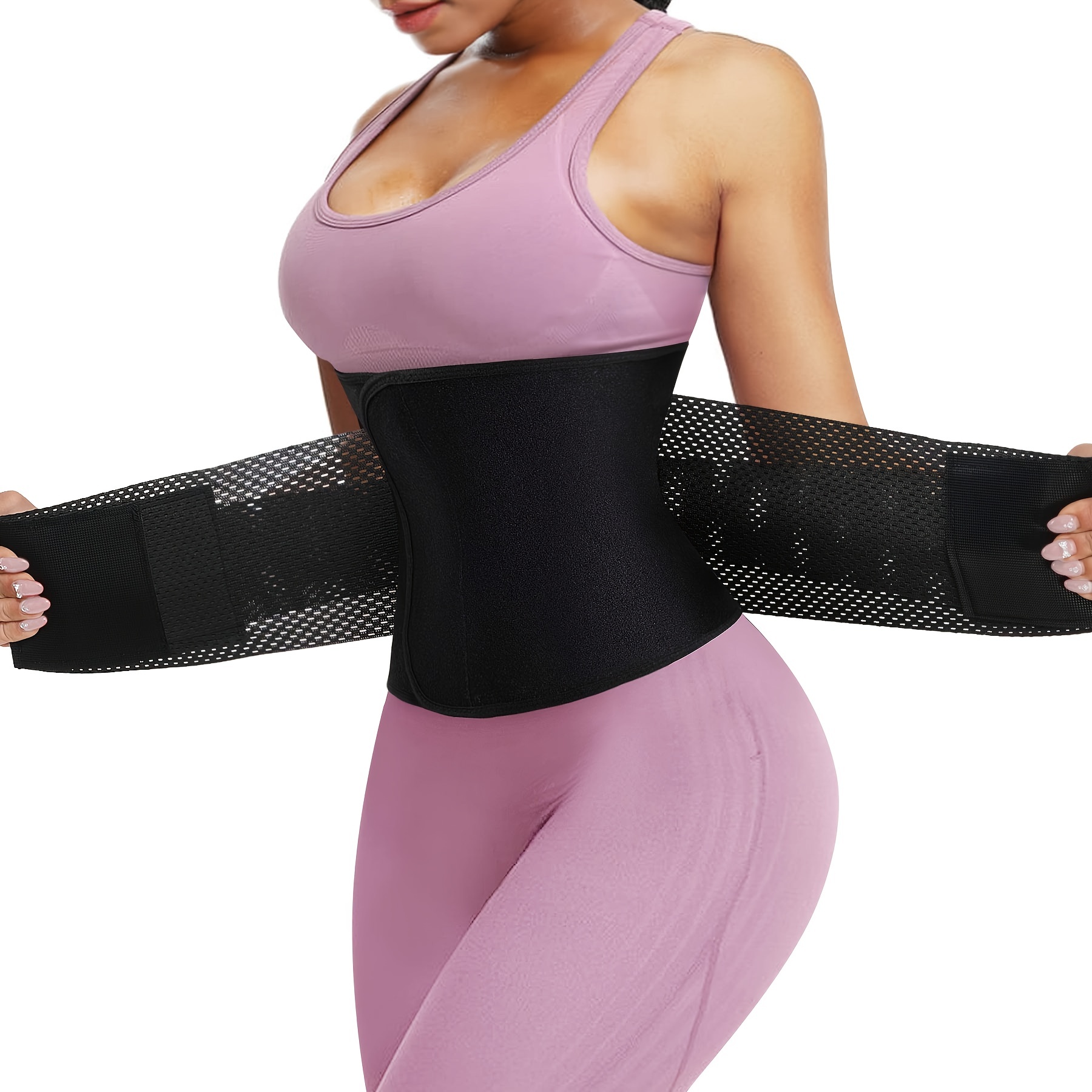 MERMAID'S MYSTERY Waist Trimmer Trainer Belt Women Men Neoprene Sport Sweat  Workout Slimming Body Shaper Sauna Exercise Black, Waist Trimmers -   Canada