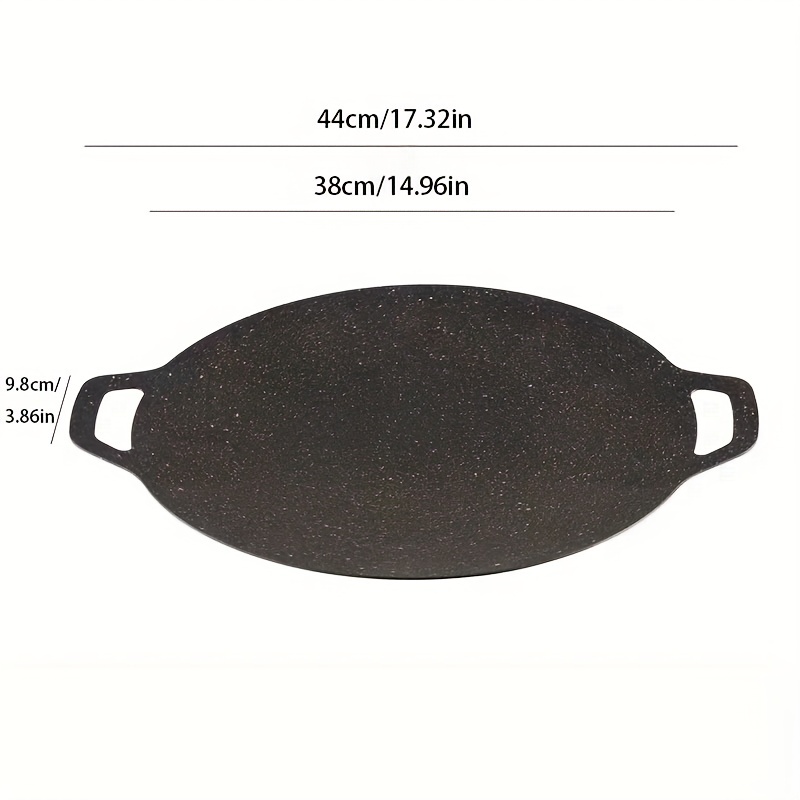 Non Stick Grill Pan Cast Iron Griddle Double Sided Baking - Temu