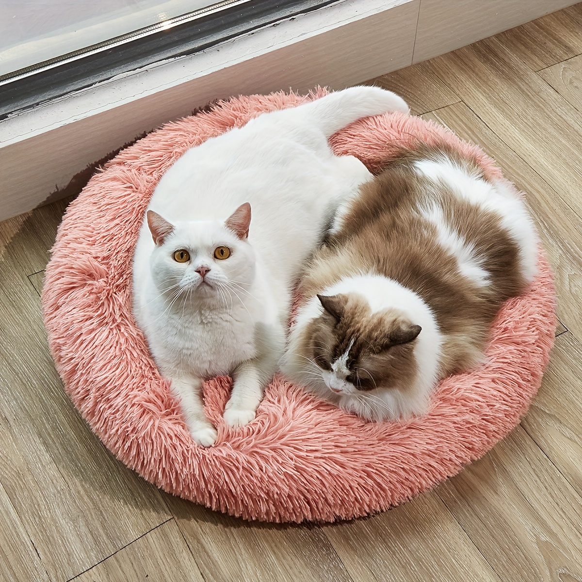 Soft Long Plush Cat Kennel Dog Kennel Winter Warm Pet Bed - Temu