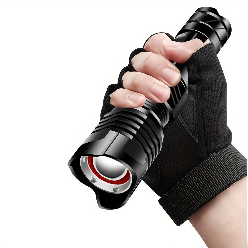 500 Lumen LED Emergency Flashlight - Adjustable Zoom with SOS and Strobe