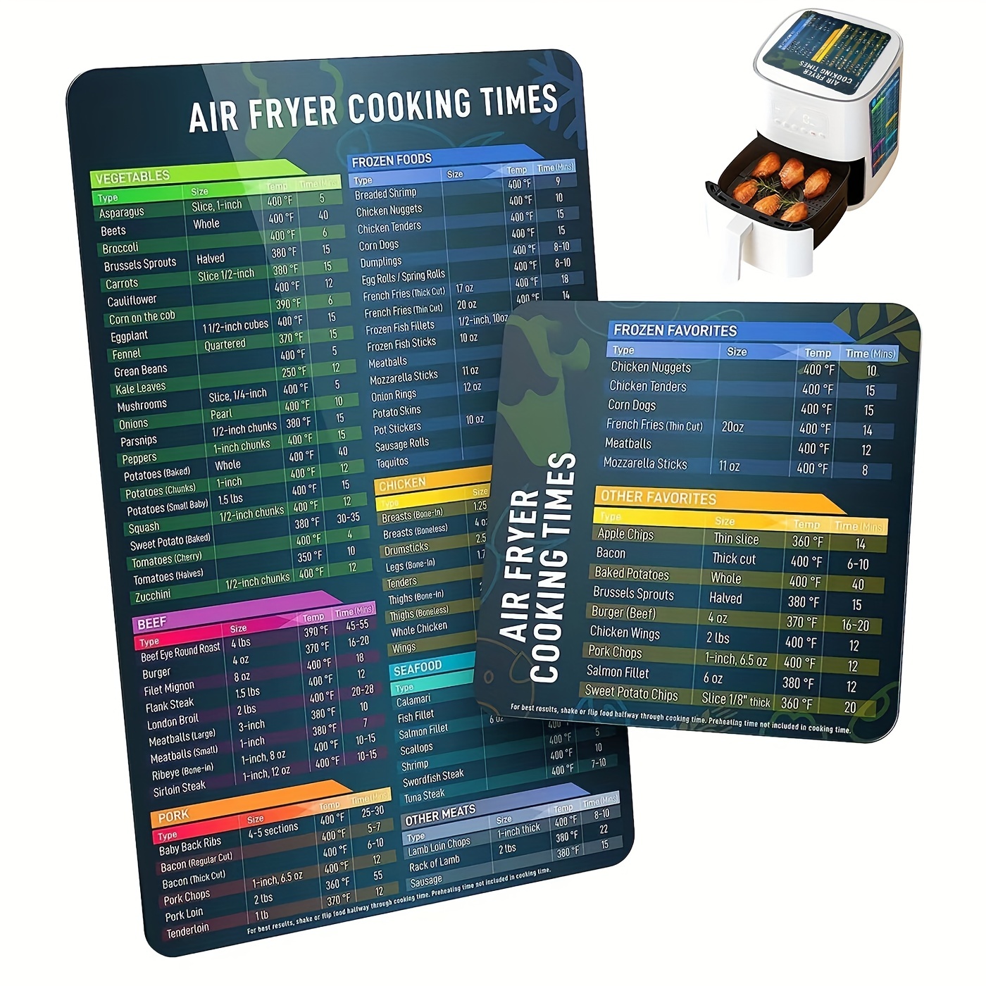 Ultimate Guide to Air Frying with Printable Cooking Times Cheat Sheet