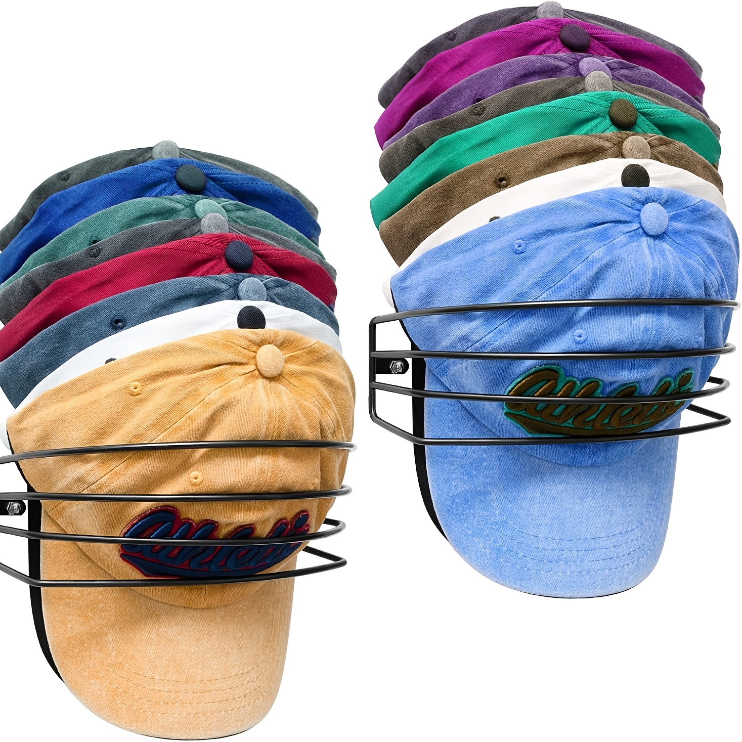Hat Racks For Door Baseball Hats 14 / 7 Pocket Hat Organizer Holder - Temu
