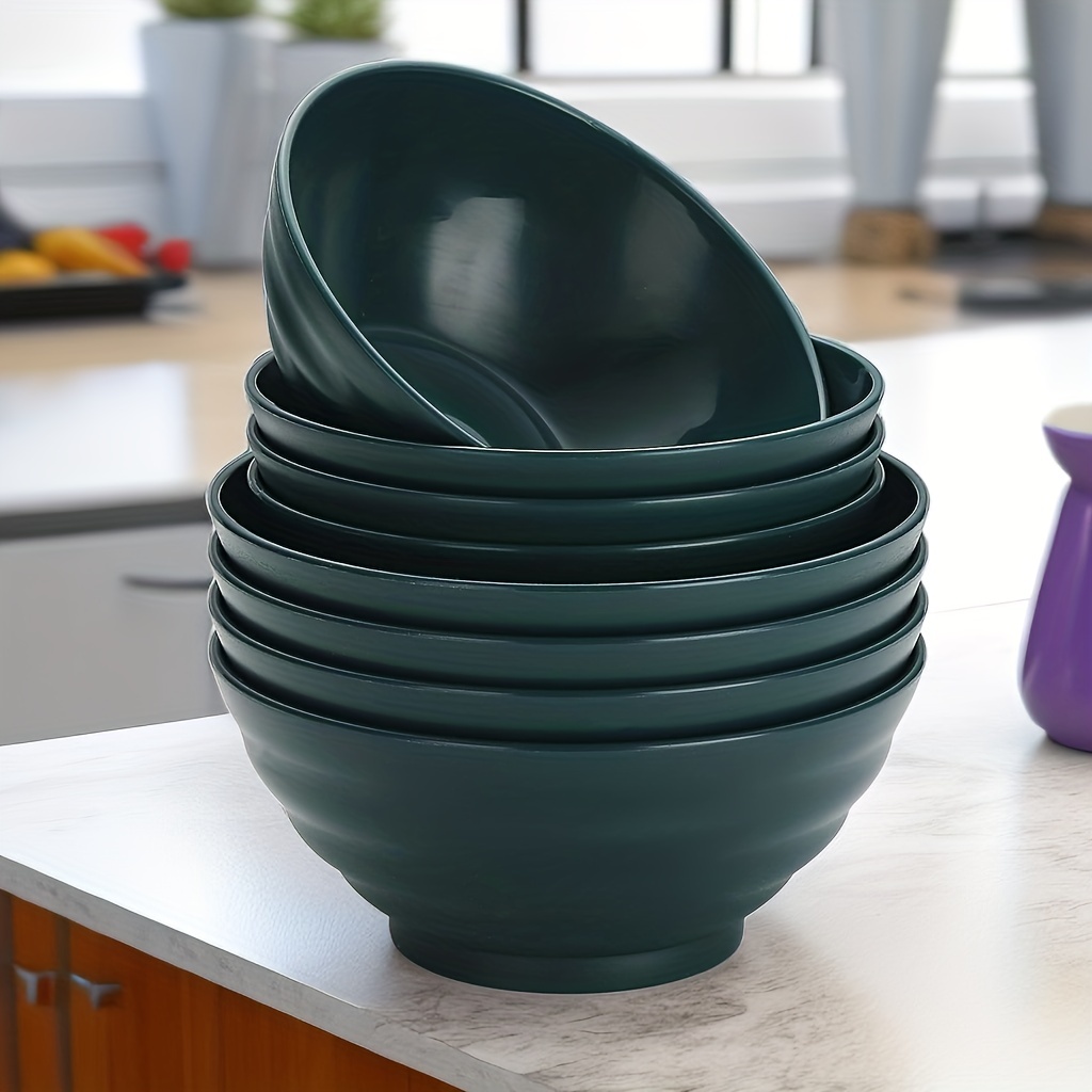 Plastic Bowls Set Of 12 Pieces,25oz,Unbreakable Reusable Dinner