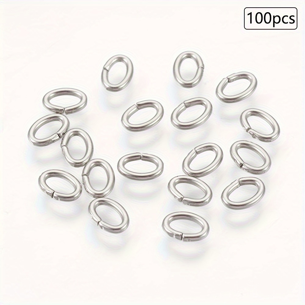 10g 304 Stainless Steel Unsoldered Jump Rings 3/4/5/6/7/8mm