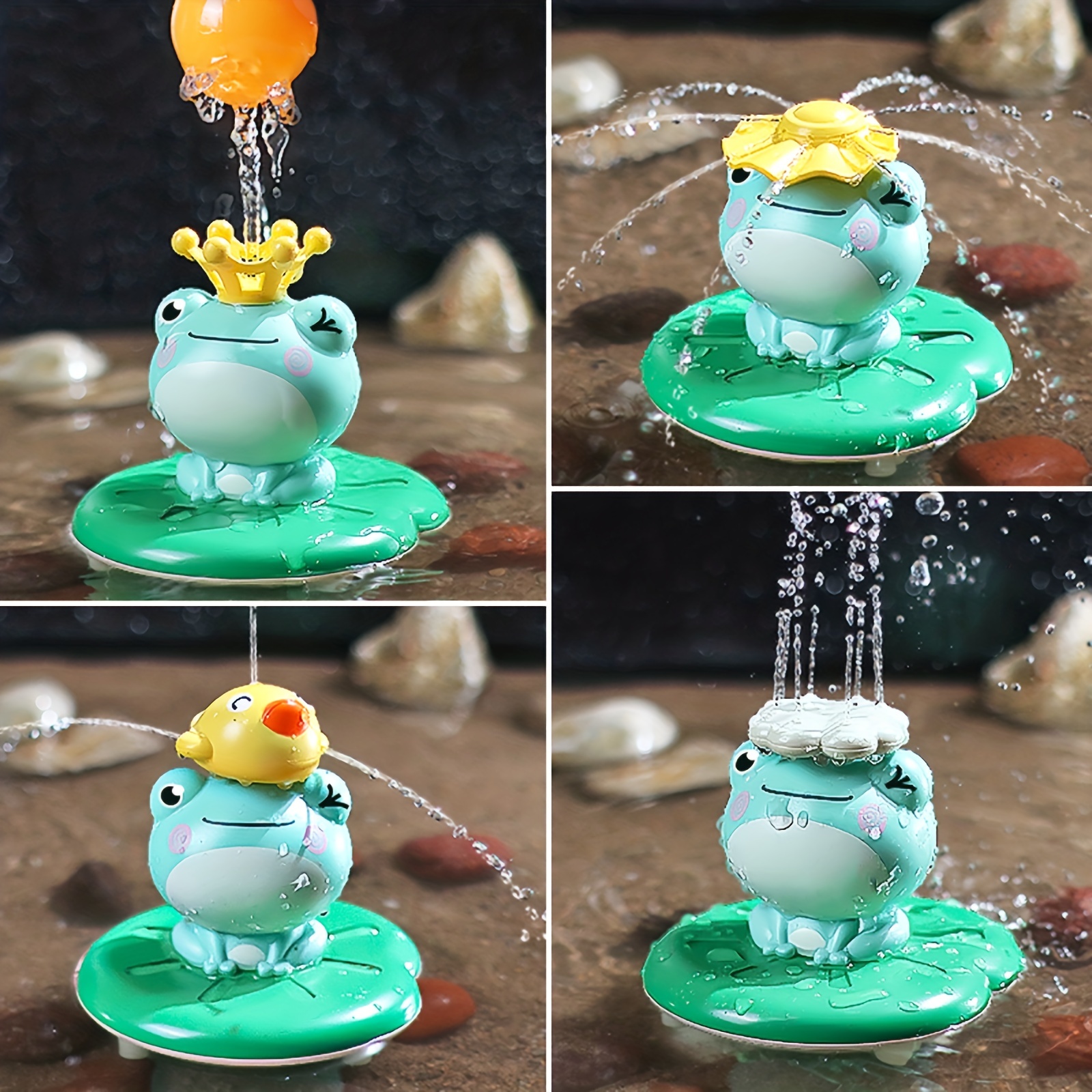 Kids Bath Toys Cute Penguin Yellow Duck Waterwheel Shower Toys Baby Bathing  Bathtub Water Spray Sprinkler Toys For Children Gift