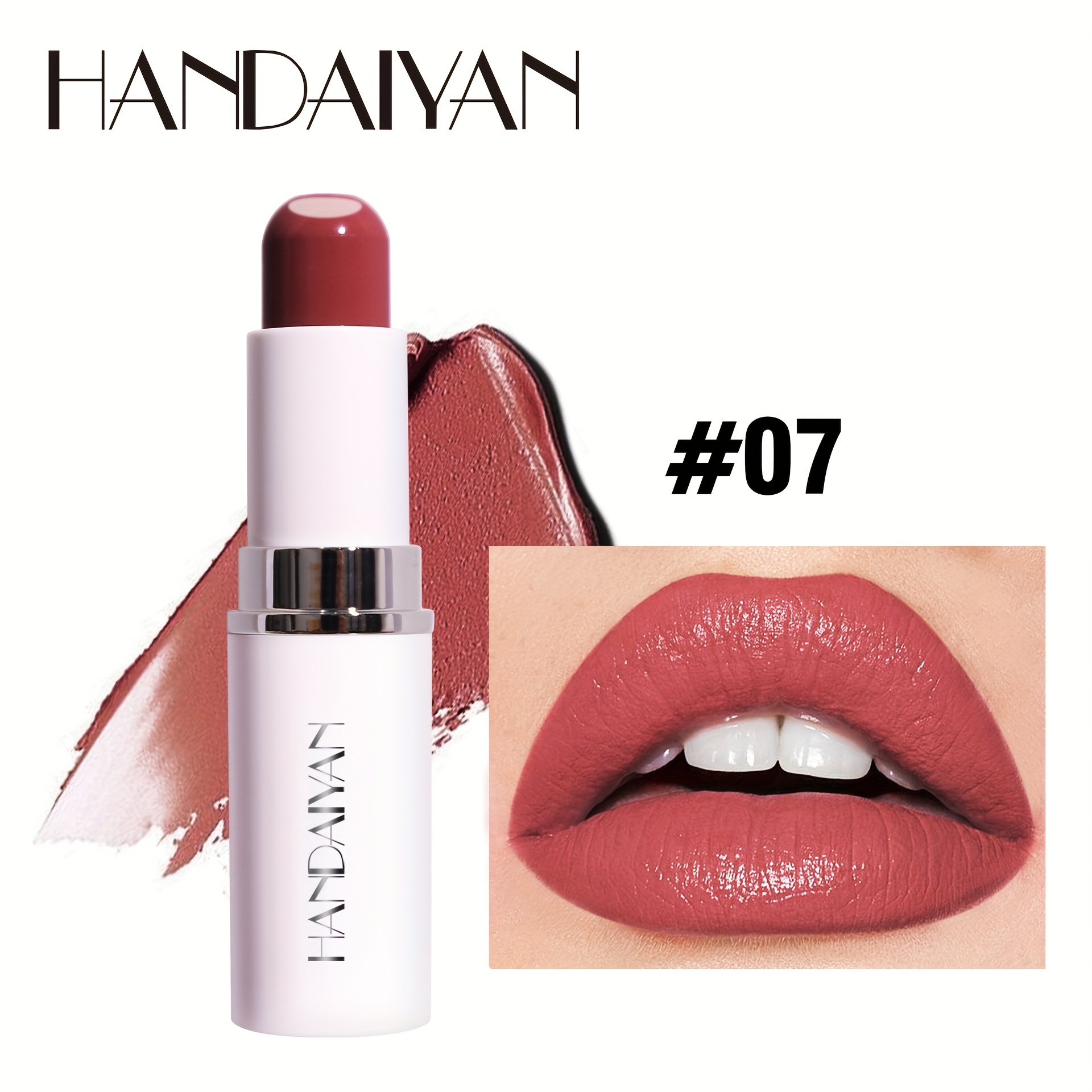 2-in-1 Sandwich Lipstick Matte Moisturizing Long Lasting Waterproof Non Smudge