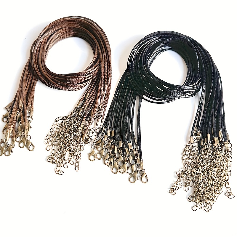 

Handmade Leather Cords Bulk Lot 10pcs 18inch Jewelry Making & Pu Leather Necklace Cords 1.5mm For Diy Bracelet Necklace Jewelry Making Small Business Supplies