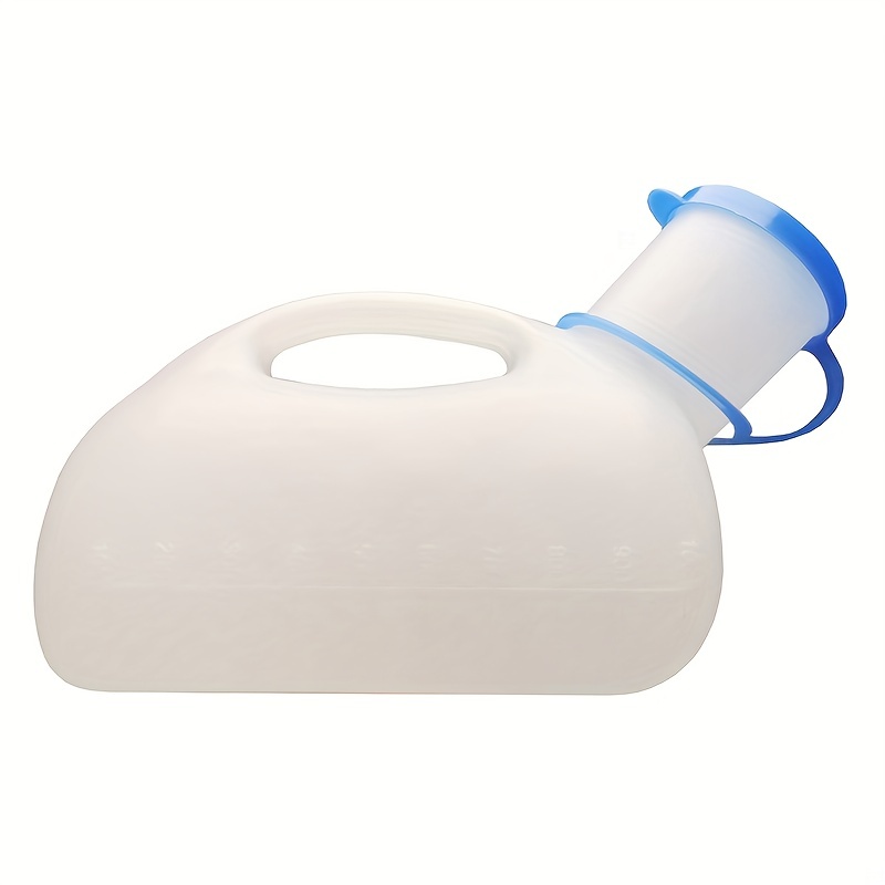 Mobiclinic Urinario unisex Capacidad 1 L Con tapa Portátil Fácilmente  lavable Cuña urinaria Ligero Blanco