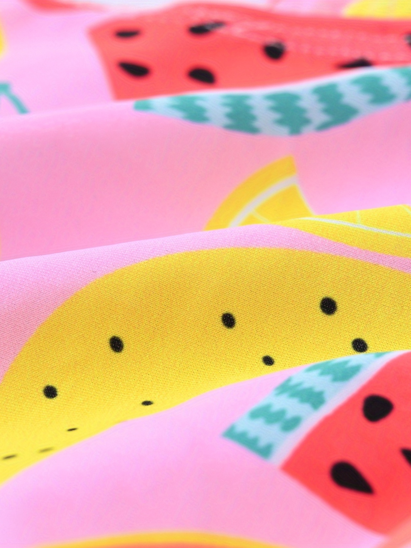 One Piece Fruit Graphic Swimsuit for Girls