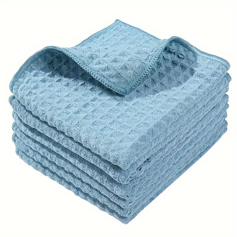 Waffle Dish Towel, Scouring Pad, Square Dish Cloths, Simple Style