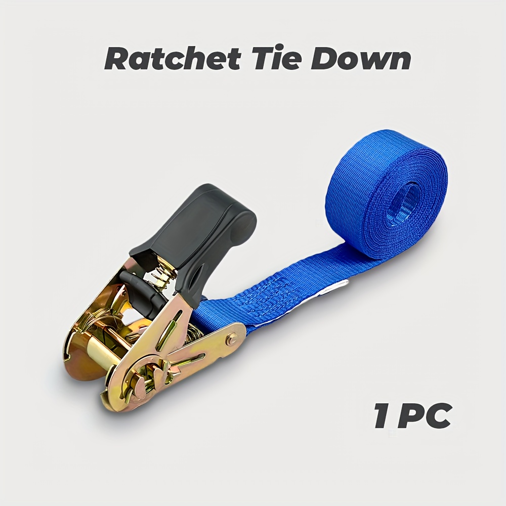 High Tensile Ratchet Tie Straps Tpr Grip No Hook Luggage - Temu