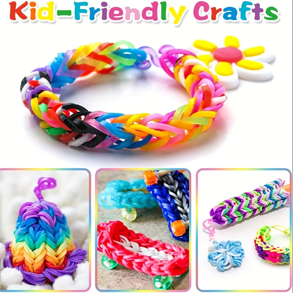 600pcs Loom Rubber Bands Bracelet for Kids or Hair Rubber Loom