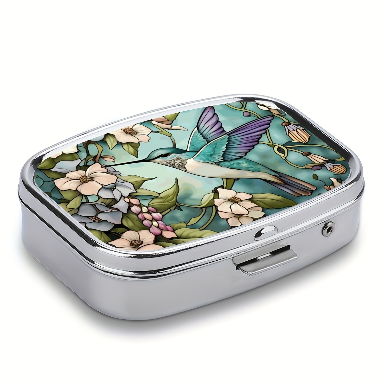Personalized Floral Pill Box,personalized Pill Box,gifts for Her,bridesmaid  Gift,trinket Box Storage,medical Pills Storage,monogram Pill Box 