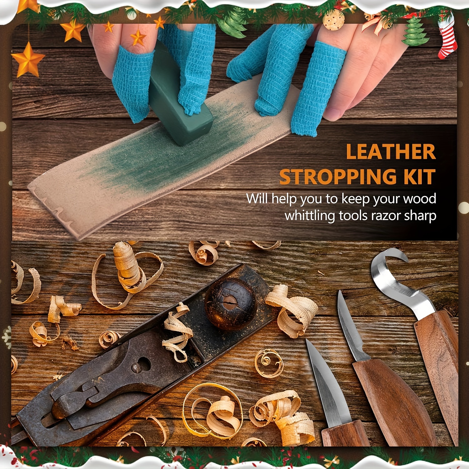 wood craft leather stropping kit tools