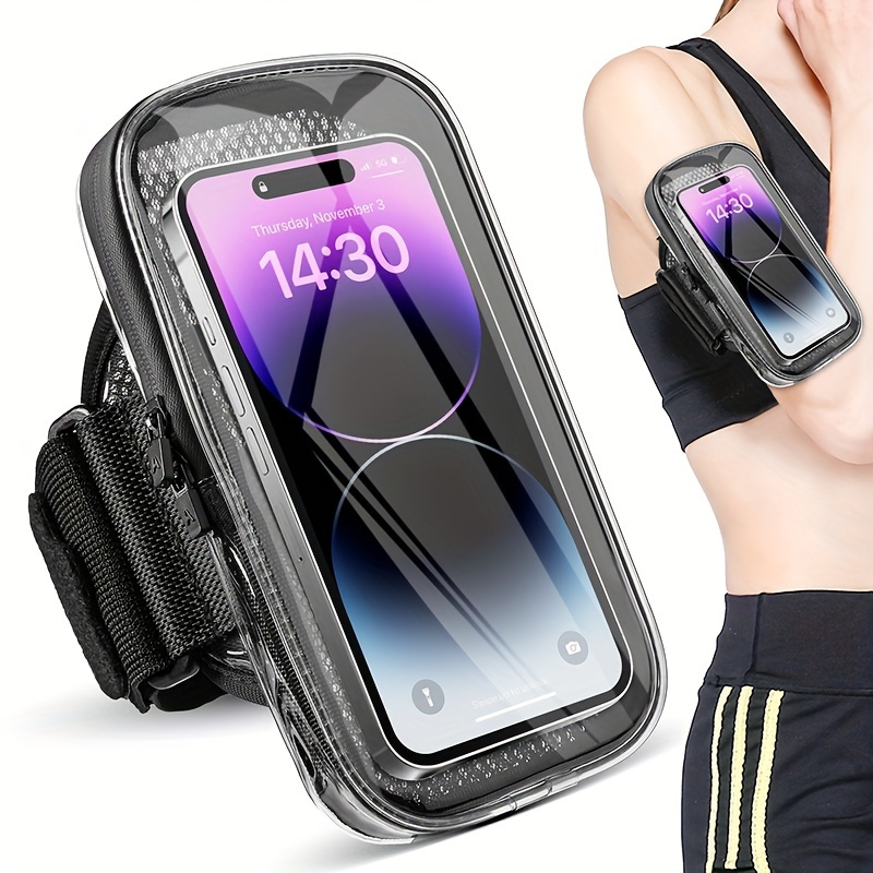 Brazalete para correr, 3 en 1, soporte para teléfono para correr, brazalete  deportivo, soporte para teléfono de bicicleta, giratorio de 360°