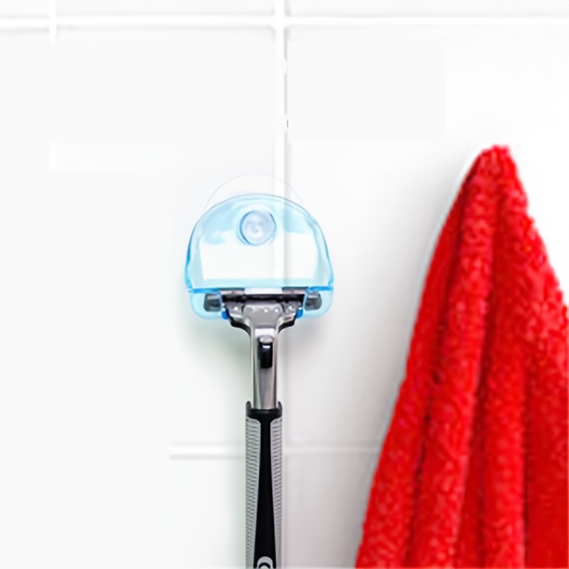 Plastic Razor Holder with Suction Cup Reusable Shower Suction Cup