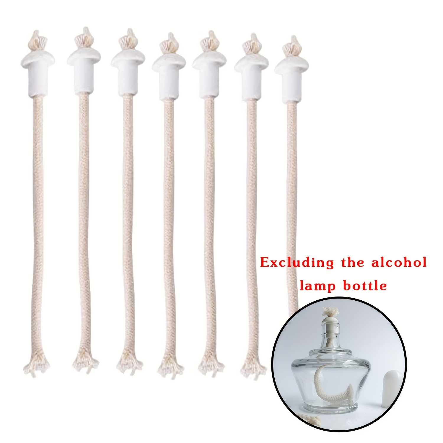 Alcohol Lamps Wick Ceramic Holders Kit Oil Lantern Wick For - Temu