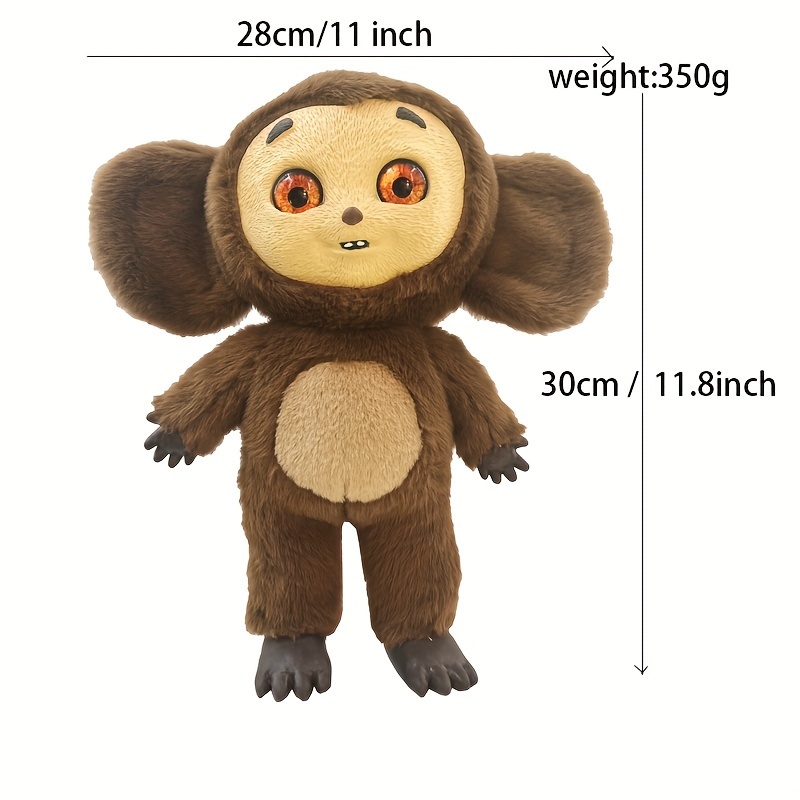  Juguete de peluche de mono de 14 pulgadas, peluche grande,  cojín suave y esponjoso para abrazar, regalo para cada edad y ocasión :  Juguetes y Juegos