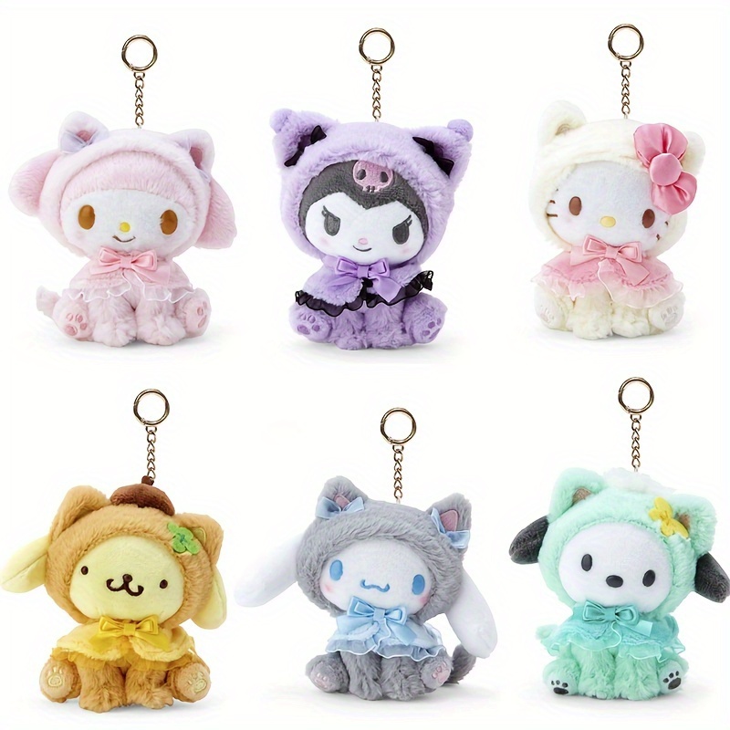 Cute Hello Kitty Y2k Kurumi Meiru Teddy Car Keychain - Temu