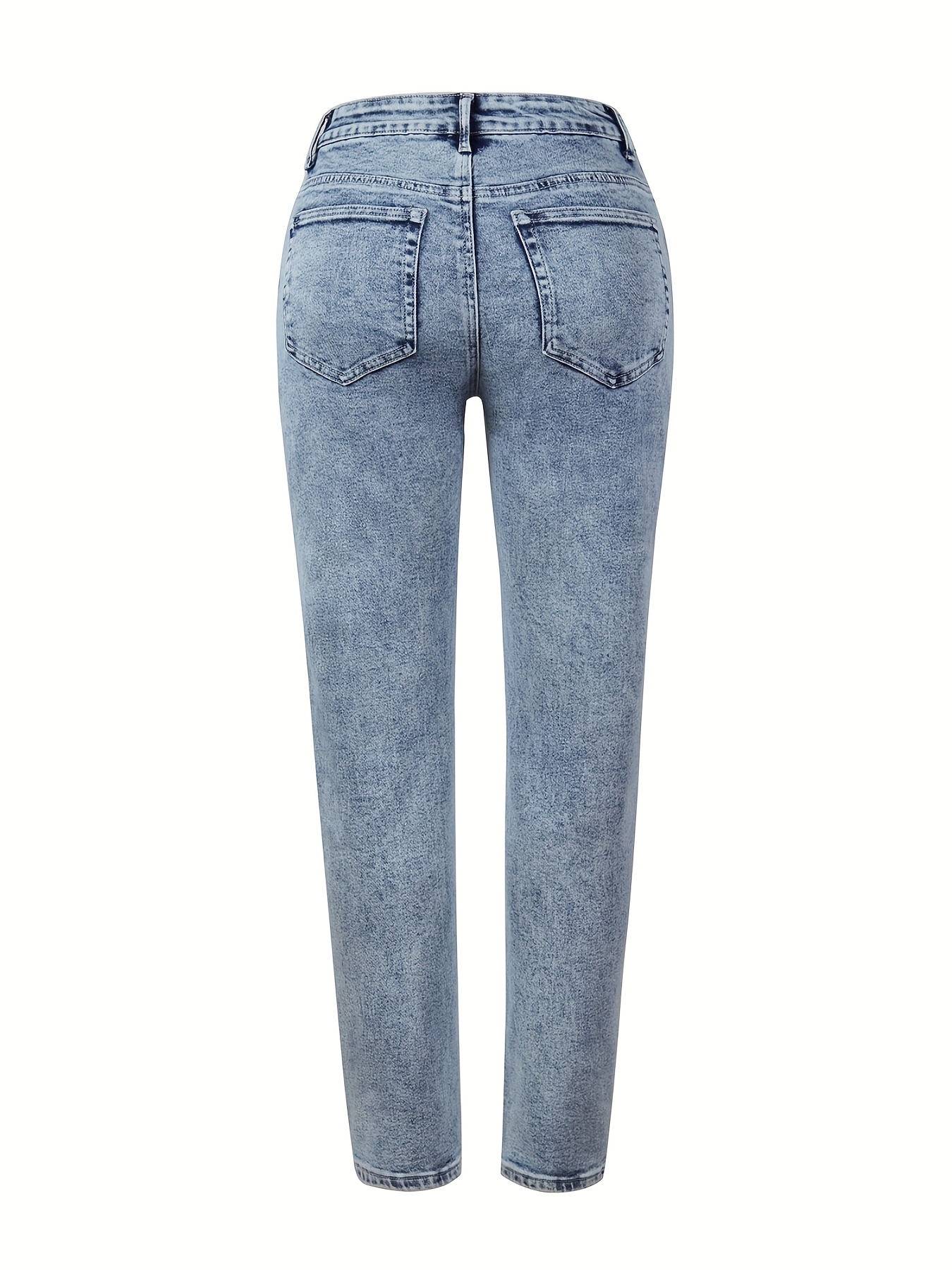High Rise Skinny Pencil Jeans