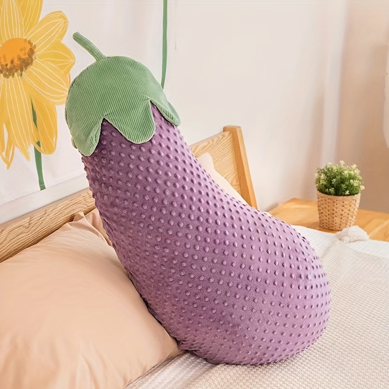 Eggplant Pillow Bed Sleeping Clip Leg Long Strip Pillow Boys - Temu