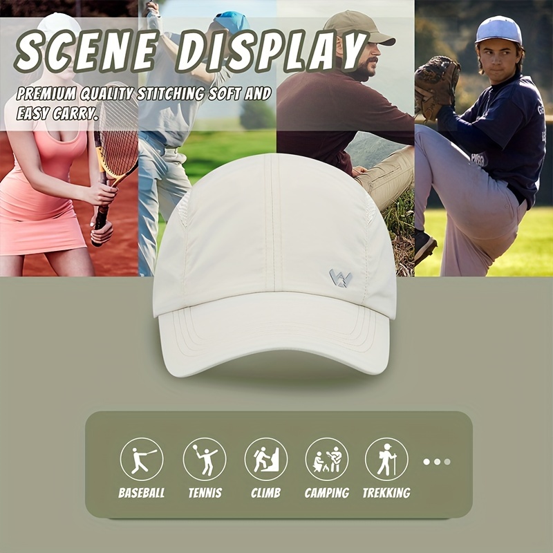 Sun Protection Quick Dry Nylon Hat Lightweight Sport Cap