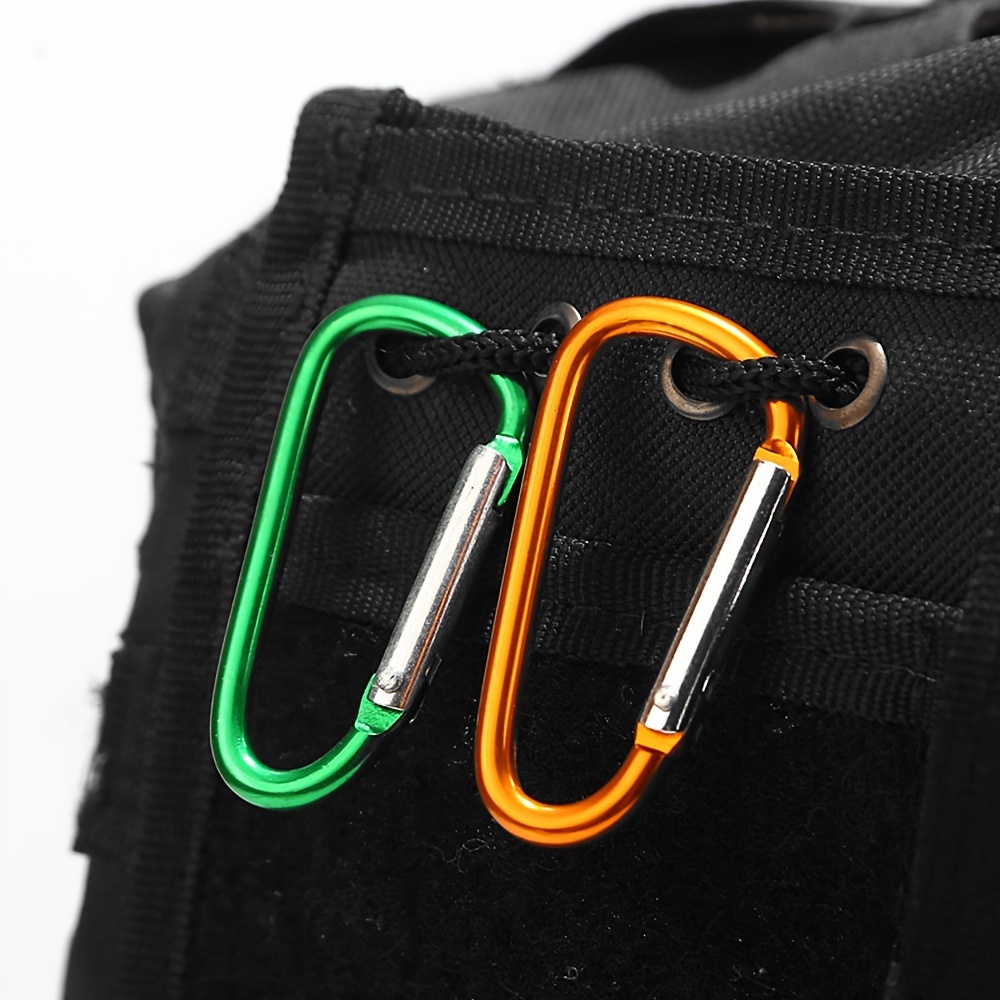 10 Pack Heavy Duty Carabiner Keychains for Camping, Hiking, Climbing