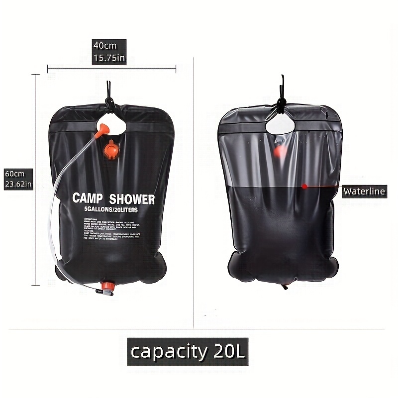 WXJWPZ Equipo de Camping Ducha Portátil Al Aire Libre Bolsas de Ducha de  Escalada Caliente Bolsa de Agua de Baño Calefacción Accesorios de  Senderismo,Type2-20L : : Deportes y aire libre