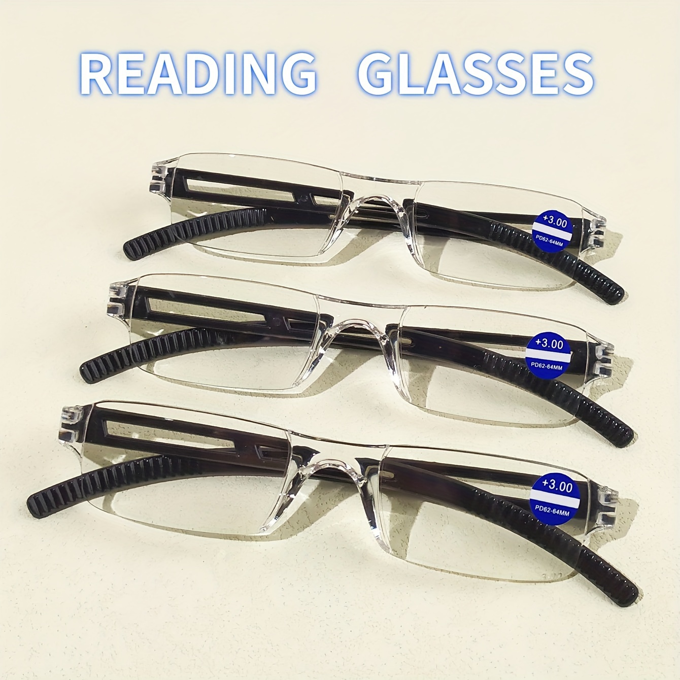 Gafas de lectura sin patillas rectangulares - Óptica Hispania