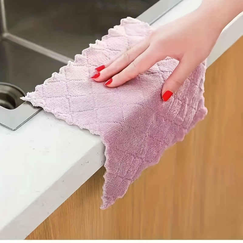 2 Microfiber Dish Drying Mat Towel 12x18 Absorbent Kitchen Home