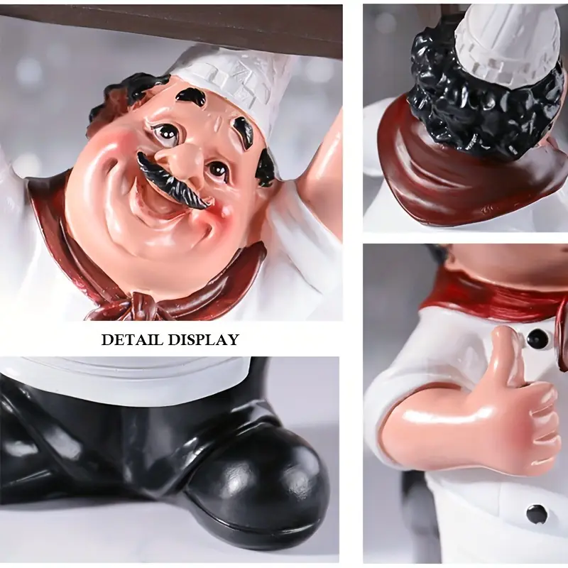 Cute Chef Figurine Kitchen Decor Coffee Welcome Ornament Collectible Decor | Australia