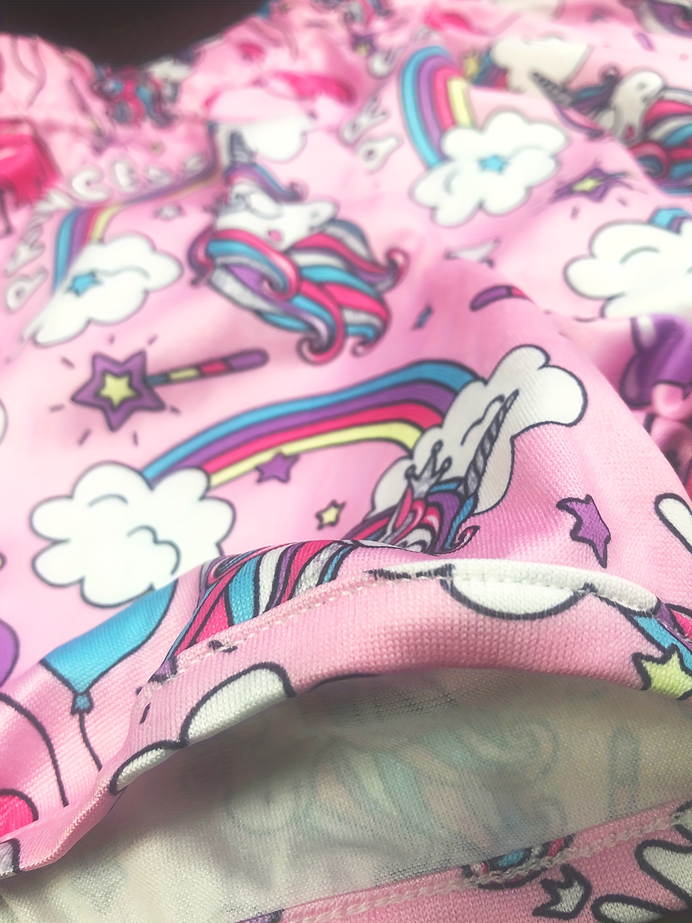 Toddler Kid Girls Pajama Set Cartoon Rainbow Unicorn Print - Temu