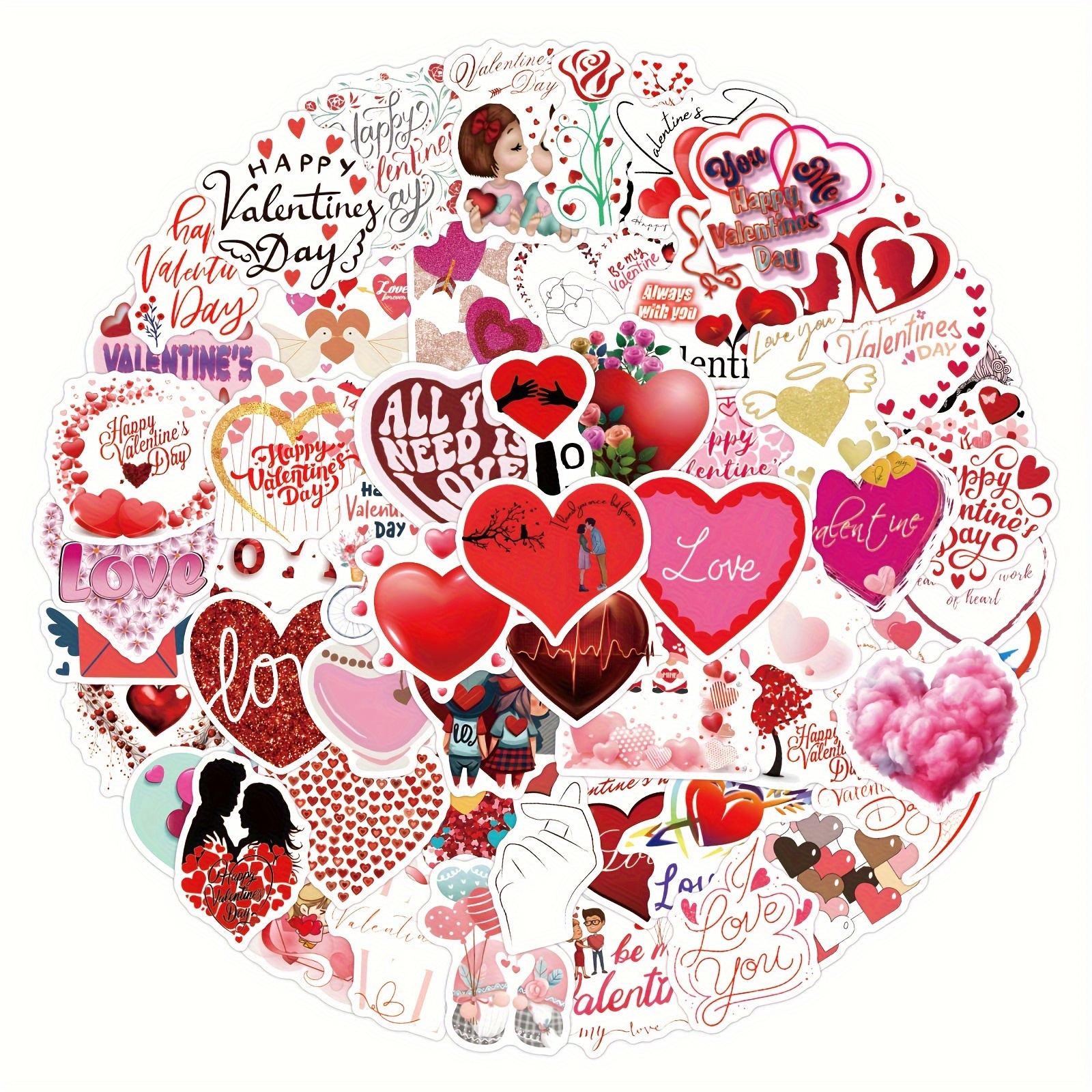 Vintage Valentine's Vinyl Stickers Vintage Valentine's Day - Temu