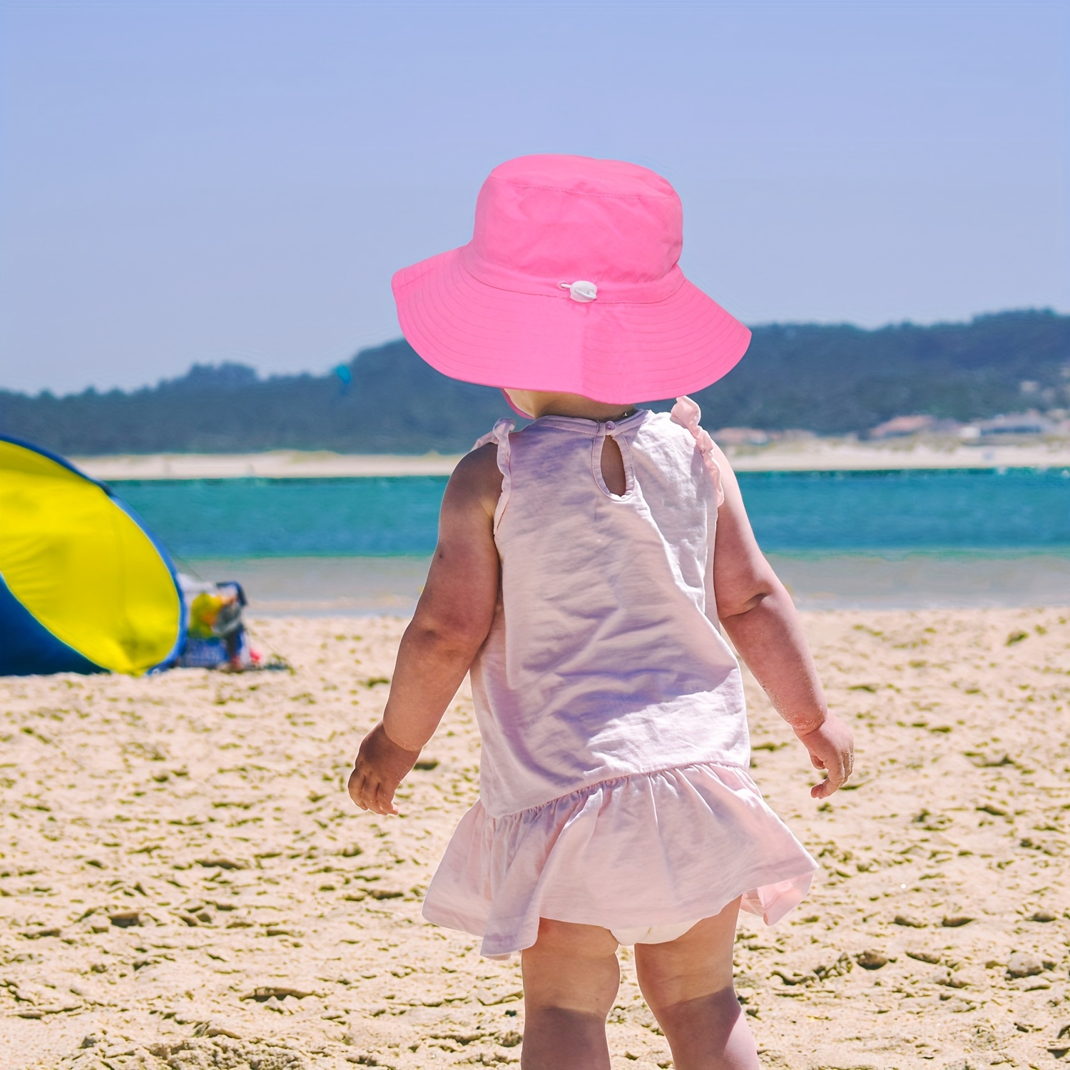Baby Sun Hat Summer Beach Upf 50+ Sun Protection Kids Bucket - Temu