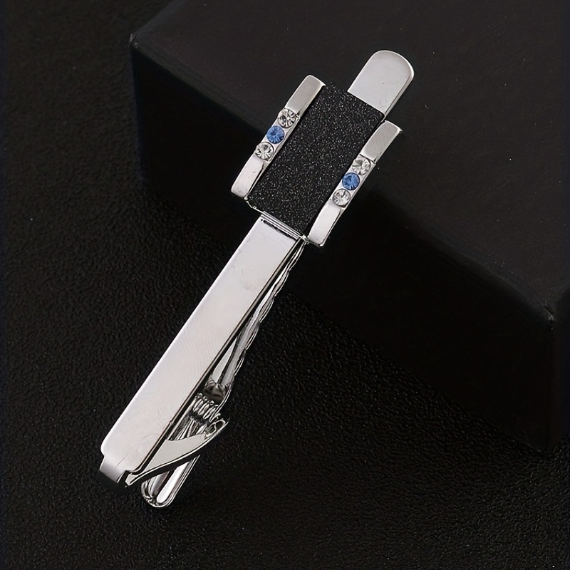 Men's Crystal Tie Clip Wedding Business Necktie Accessories