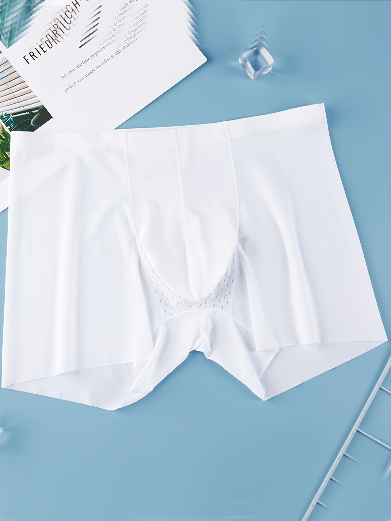 Men Breathable Mesh Underwear Modal Underpants Sexy Naked Feeling