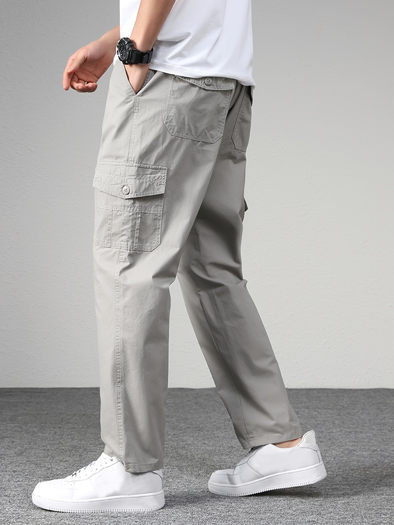Calças MEN Street cargo Jogger Fashion Vintage Cool Boy Trousers